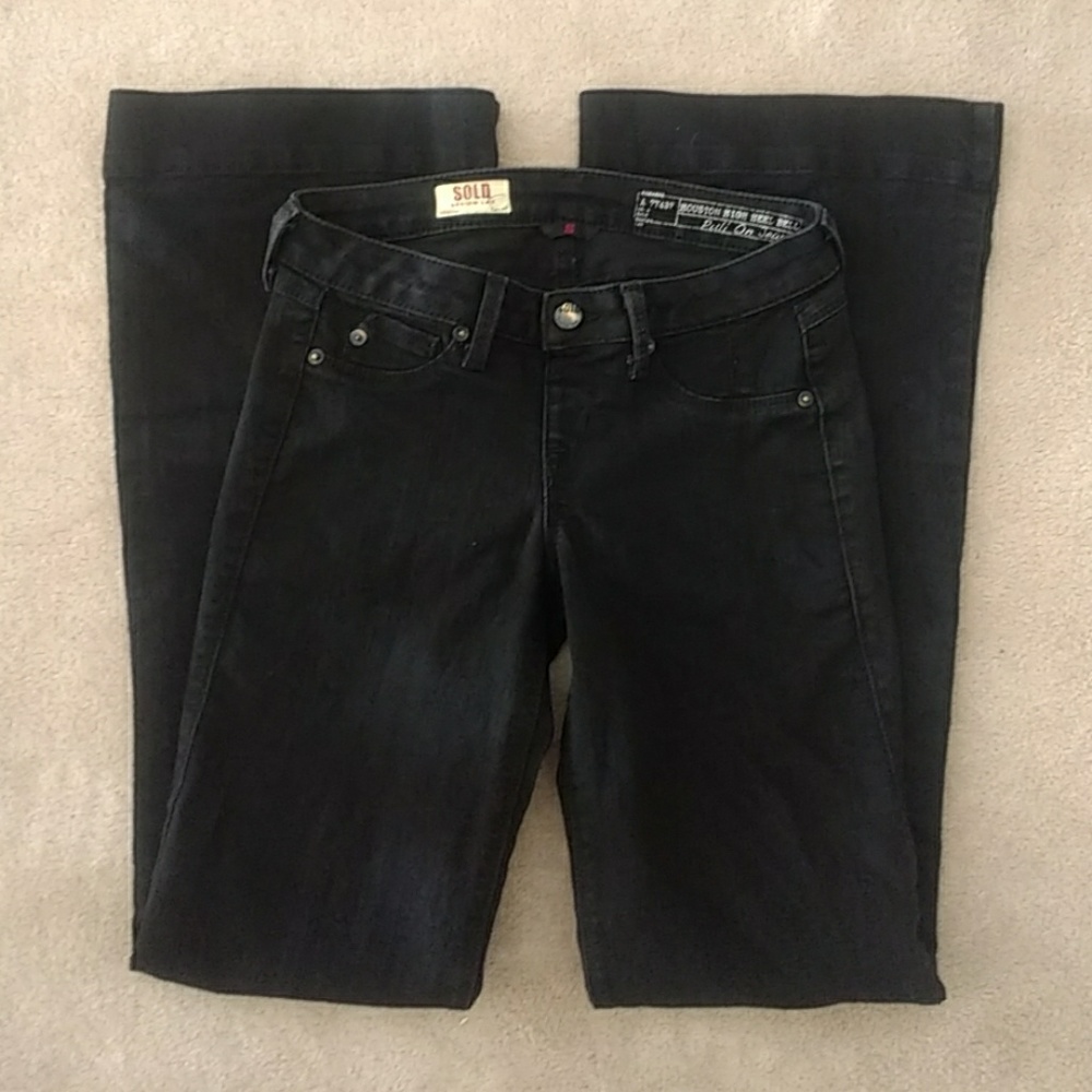 NWOT SOLD Design Lab Pull On Black Flared Jeans